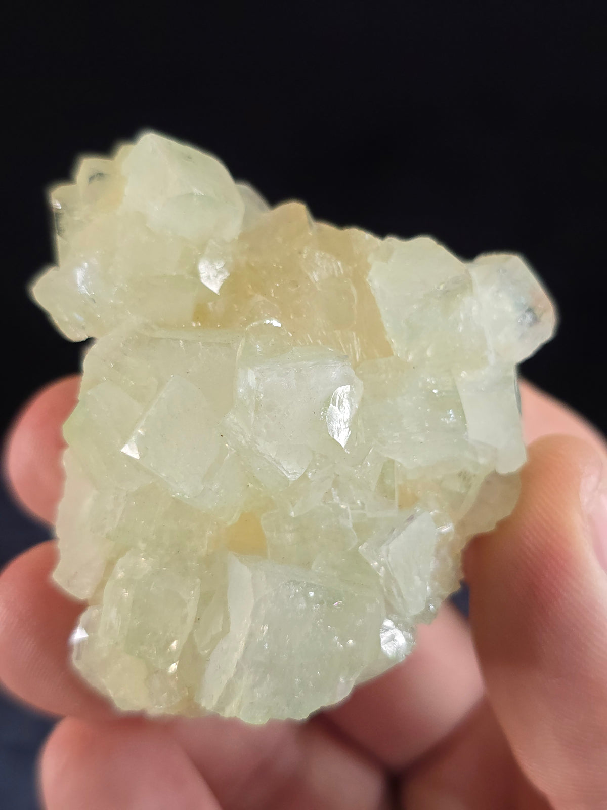 Green Apophyllite w Stilbite India