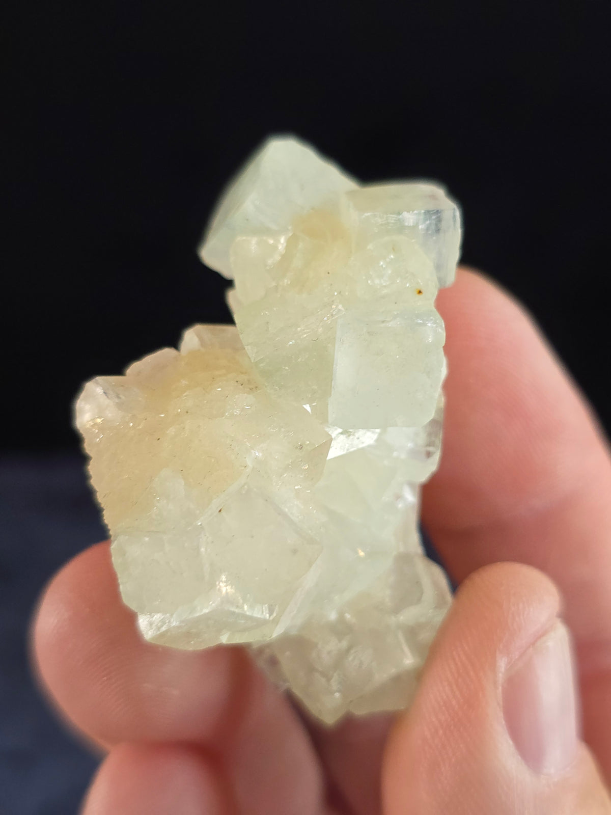 Green Apophyllite w Stilbite India