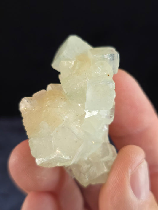 Green Apophyllite w Stilbite India
