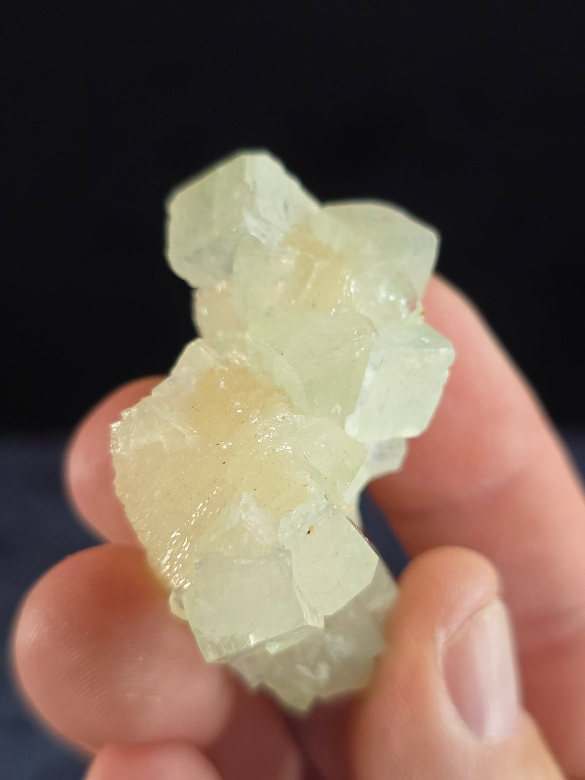 Green Apophyllite w Stilbite India
