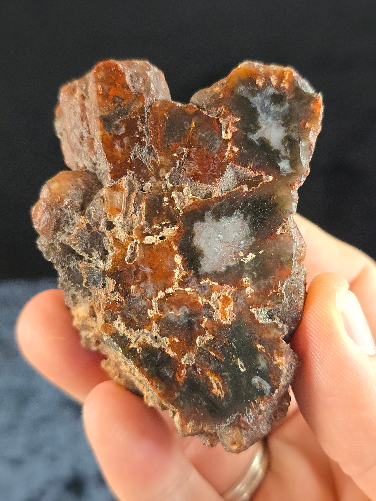 Quartz pseudomorph Aragonite from Argentina