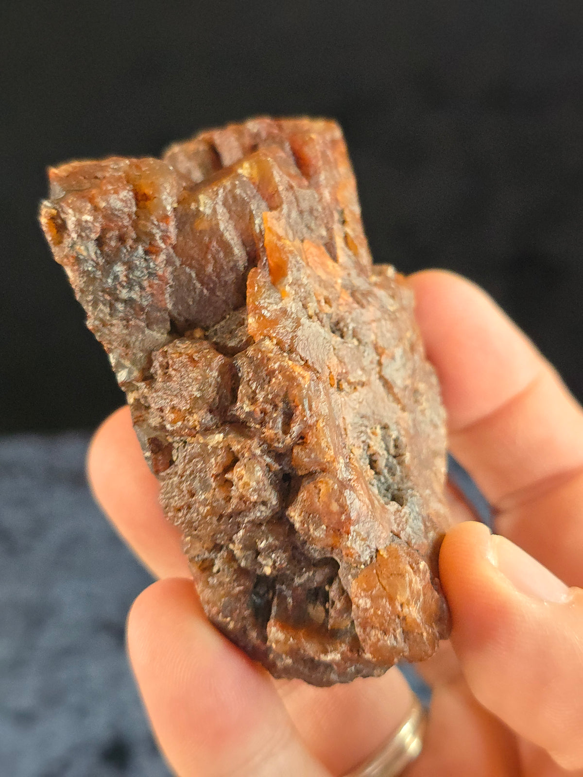Quartz pseudomorph Aragonite from Argentina