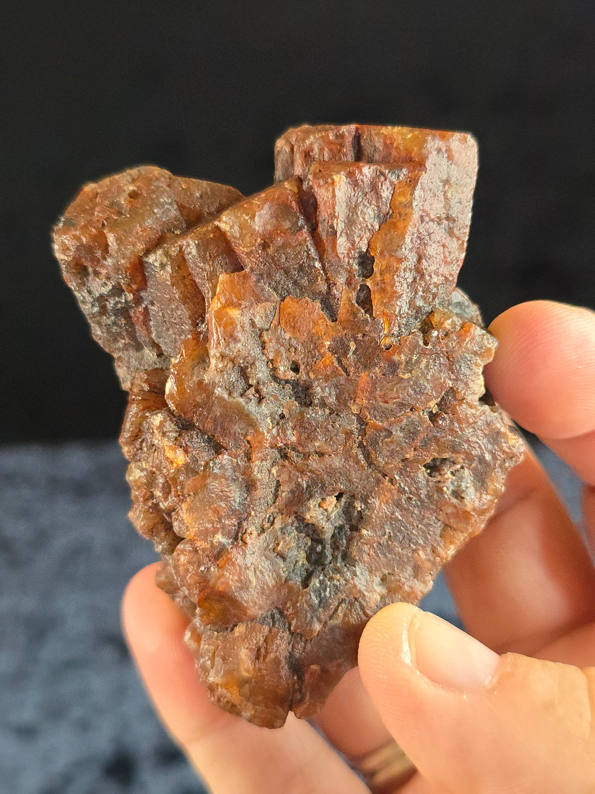 Quartz pseudomorph Aragonite from Argentina