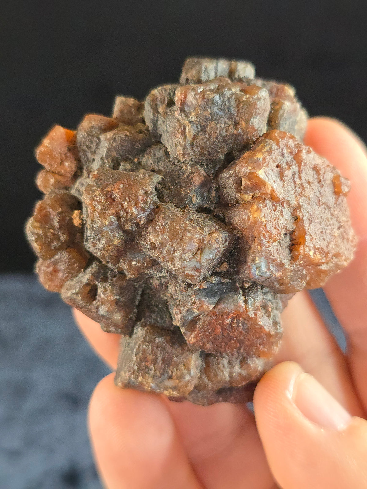 Quartz pseudomorph Aragonite from Argentina