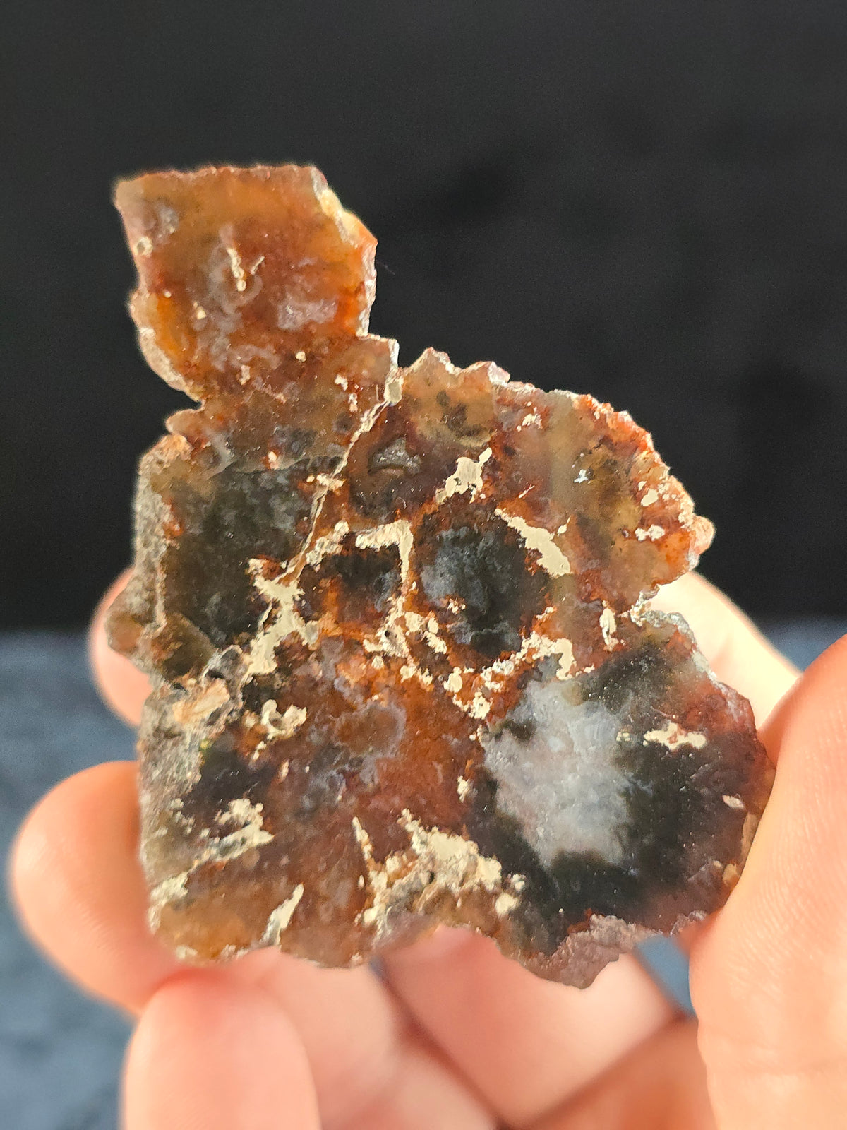 Quartz pseudomorph Aragonite from Argentina