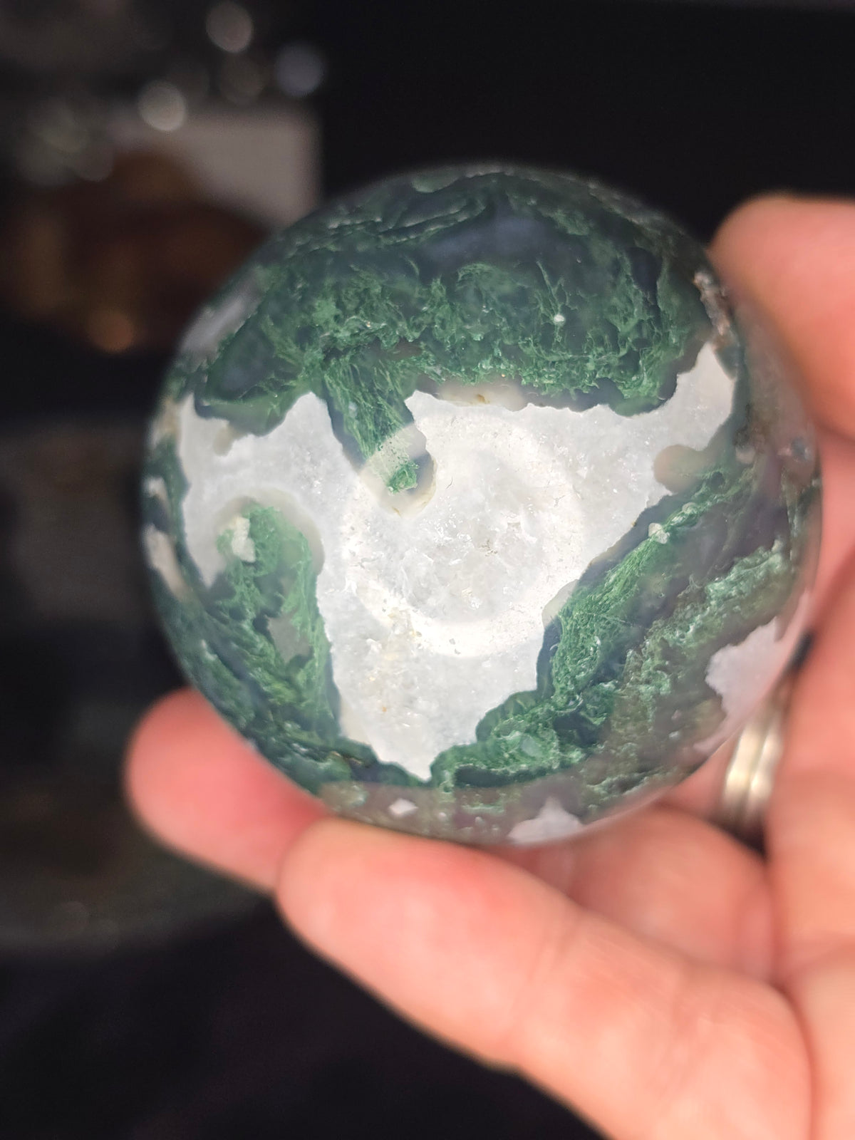 Moss Agate sphere
