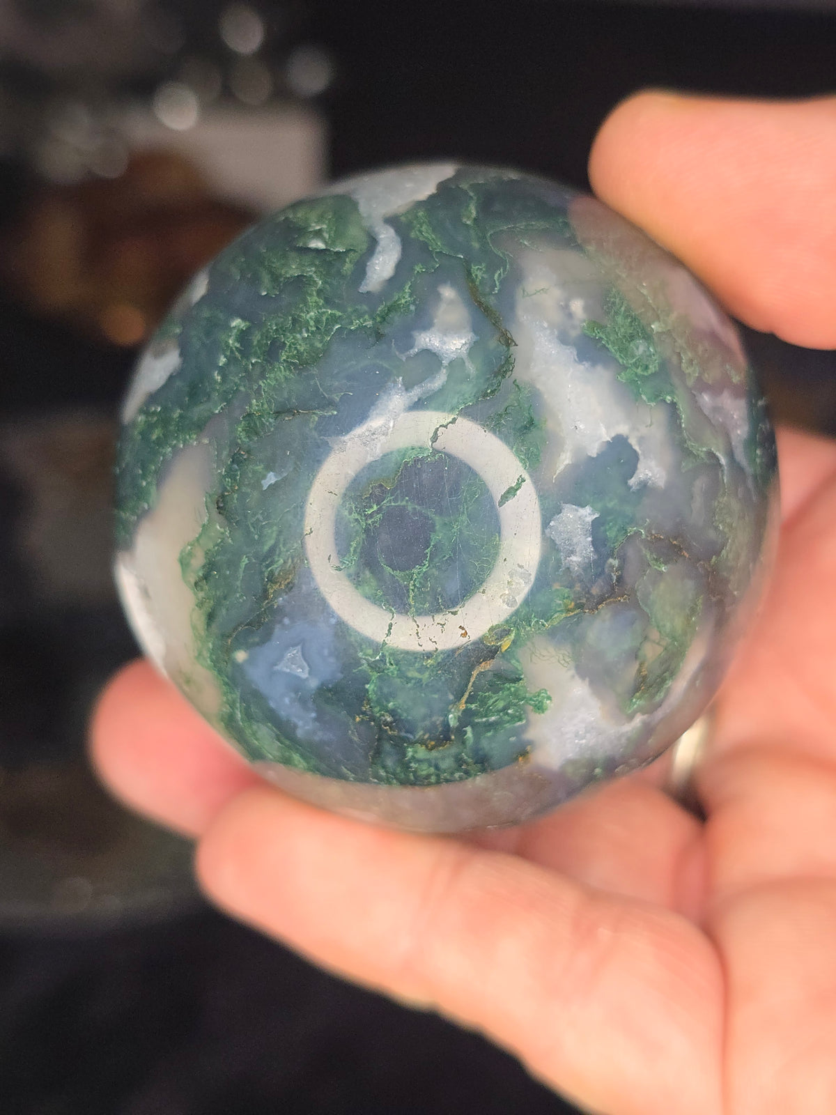 Moss Agate sphere