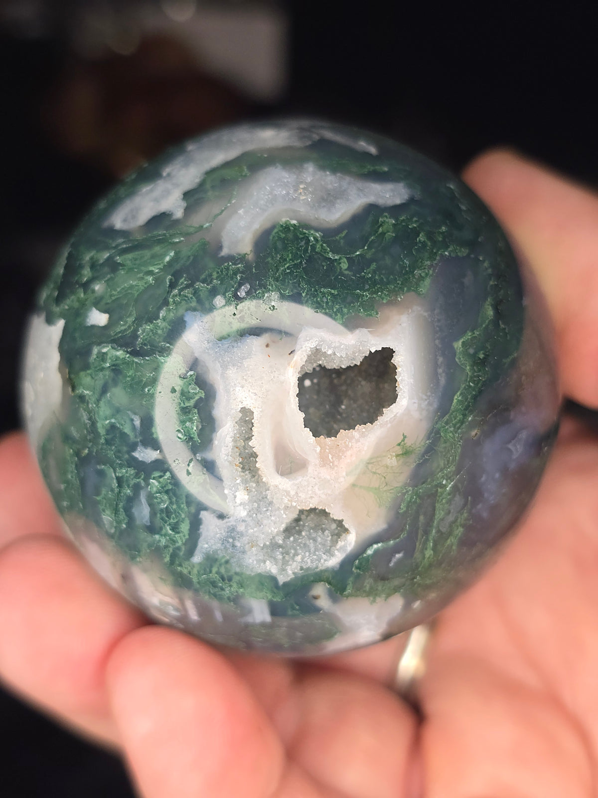 Moss Agate sphere