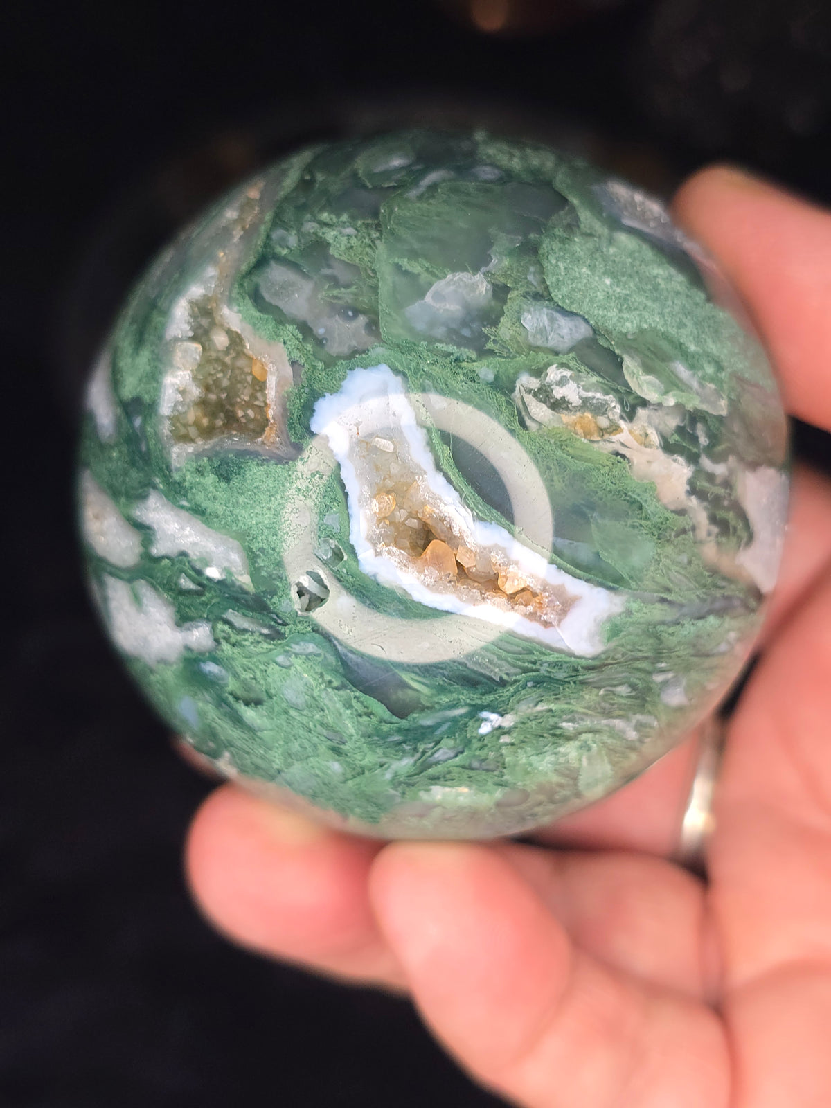 Moss Agate sphere