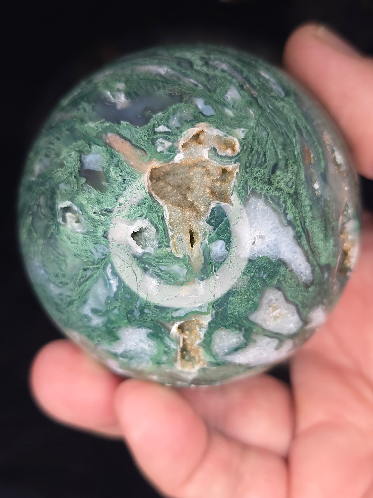 Moss Agate sphere