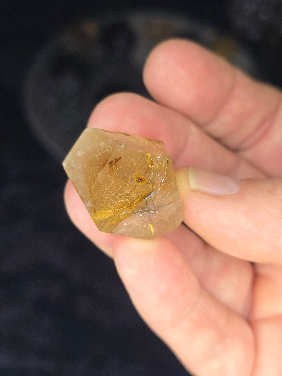 Rutilated quartz mini freeform