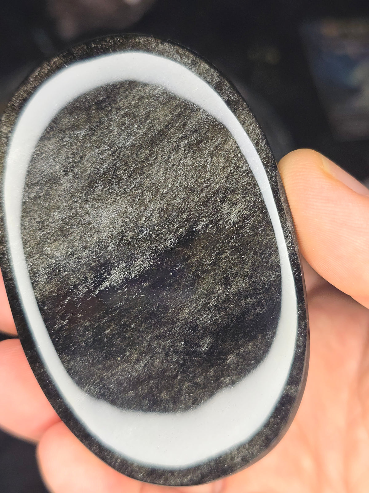 Silver sheen soap bar