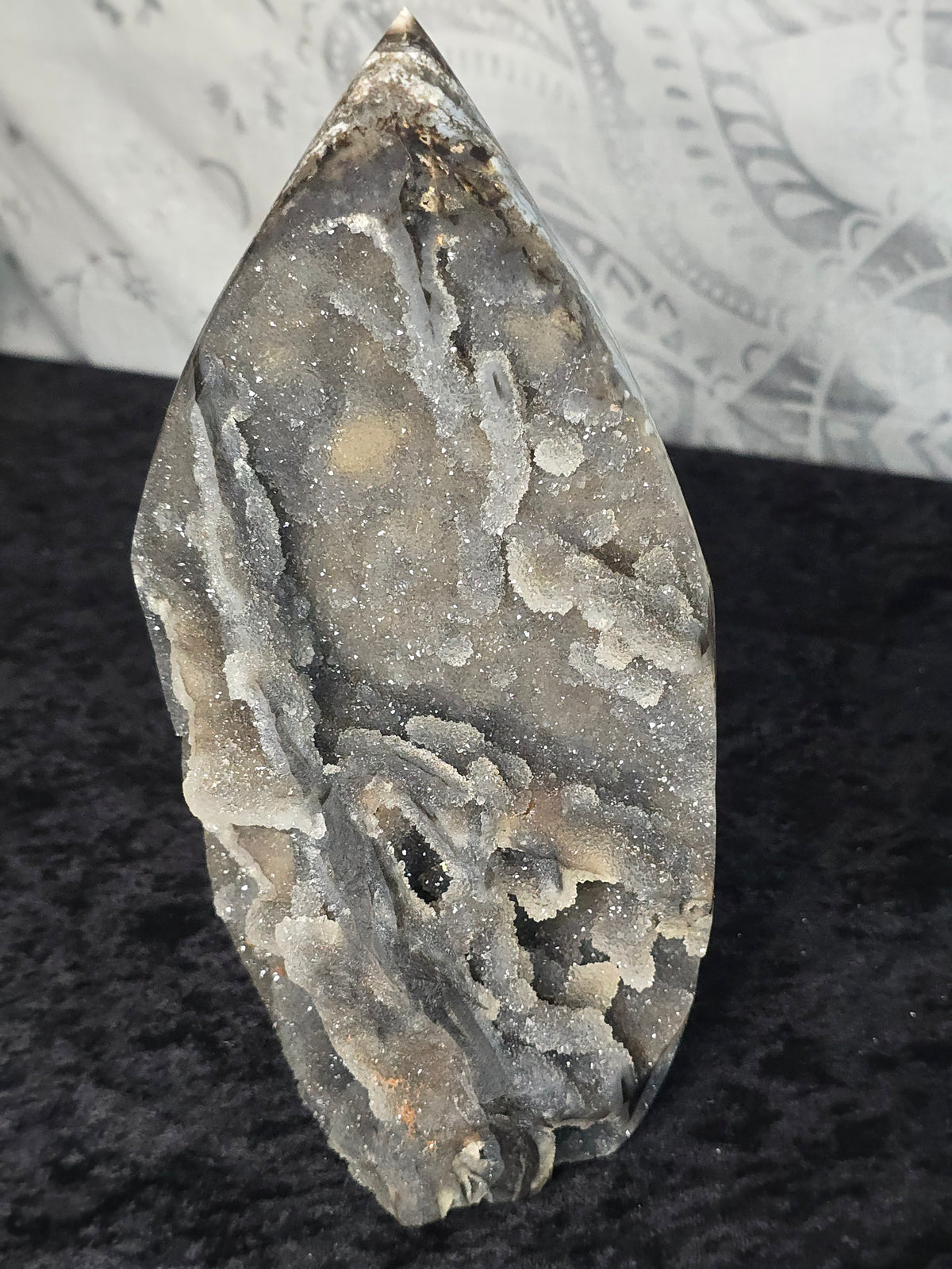 Druzy Chalcedony Tower