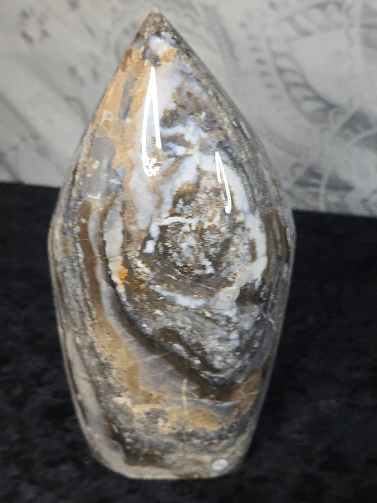 Druzy Chalcedony Tower