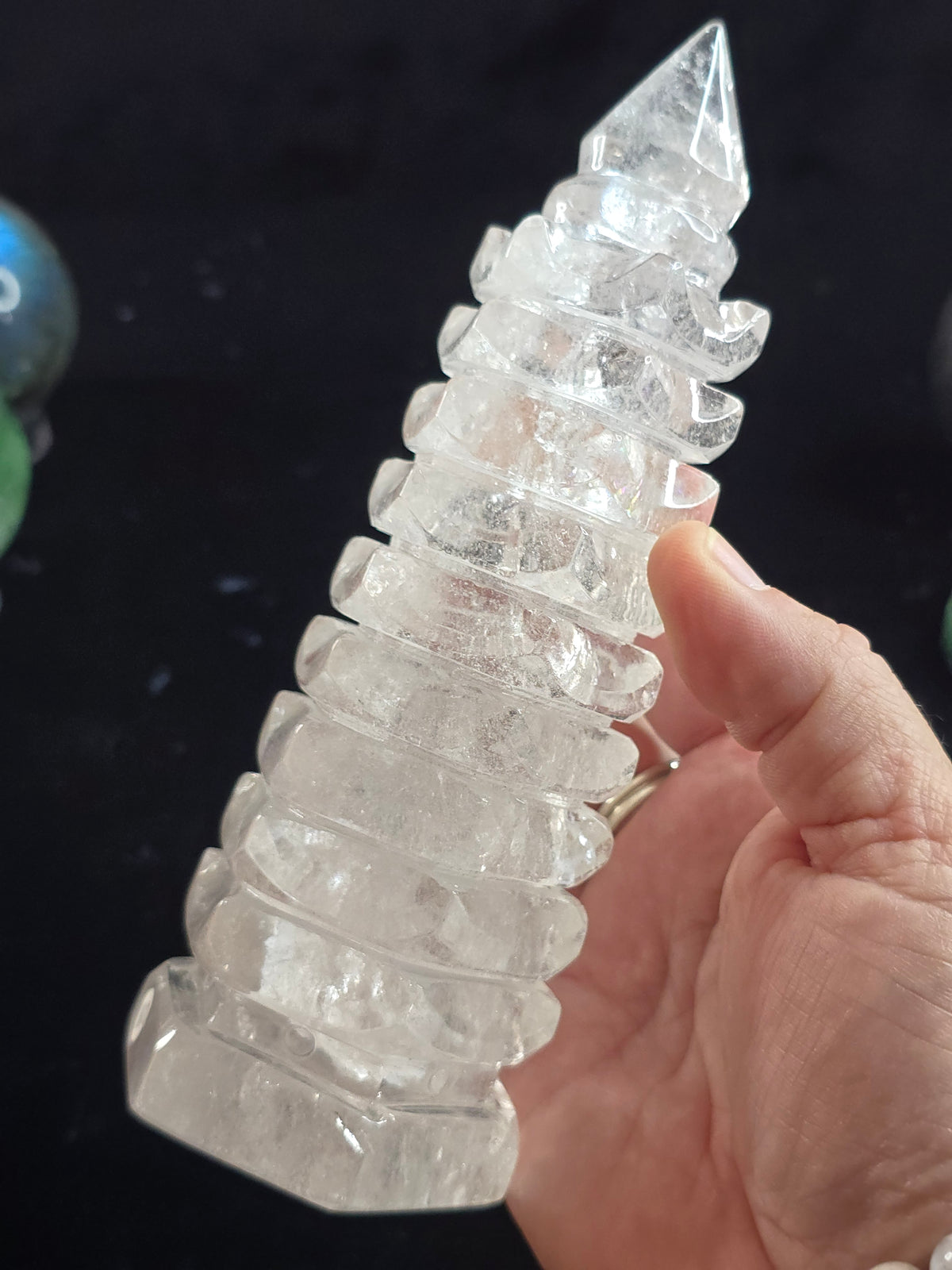 Quartz carved Pagoda