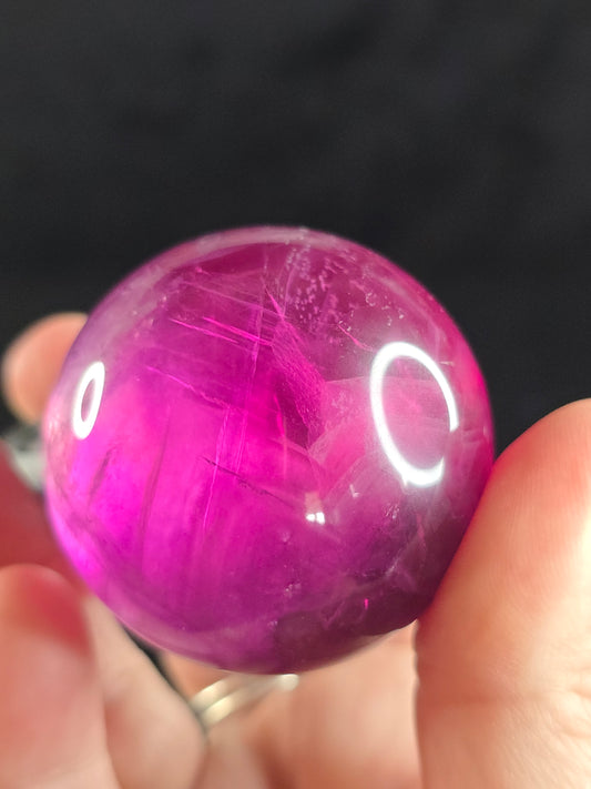Magenta Fluorite sphere