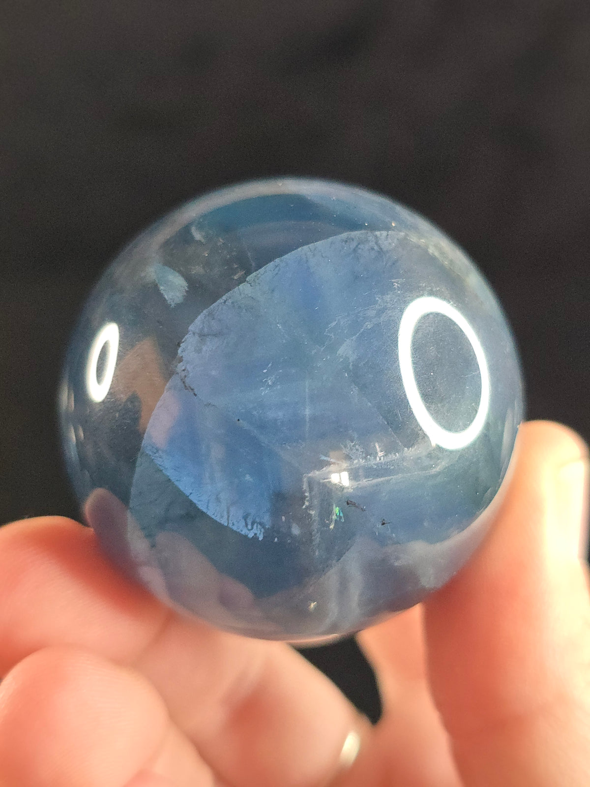 Blue Fluorite sphere