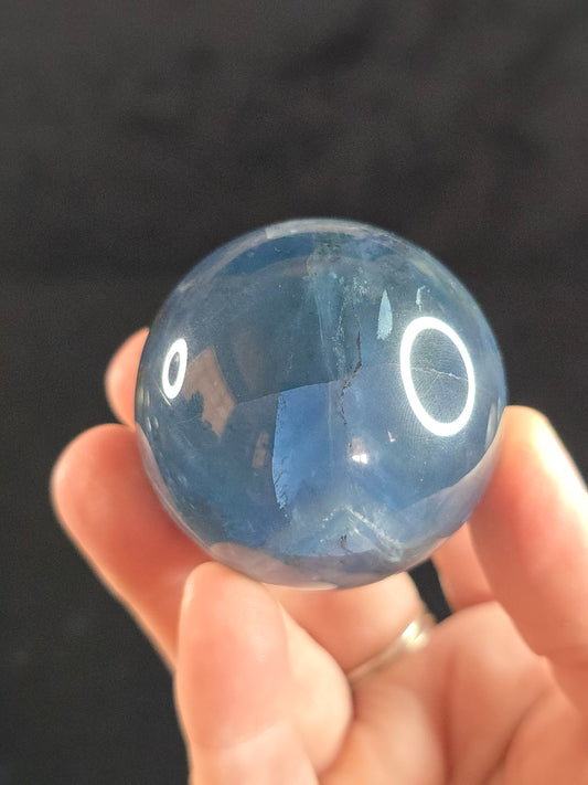 Blue Fluorite sphere