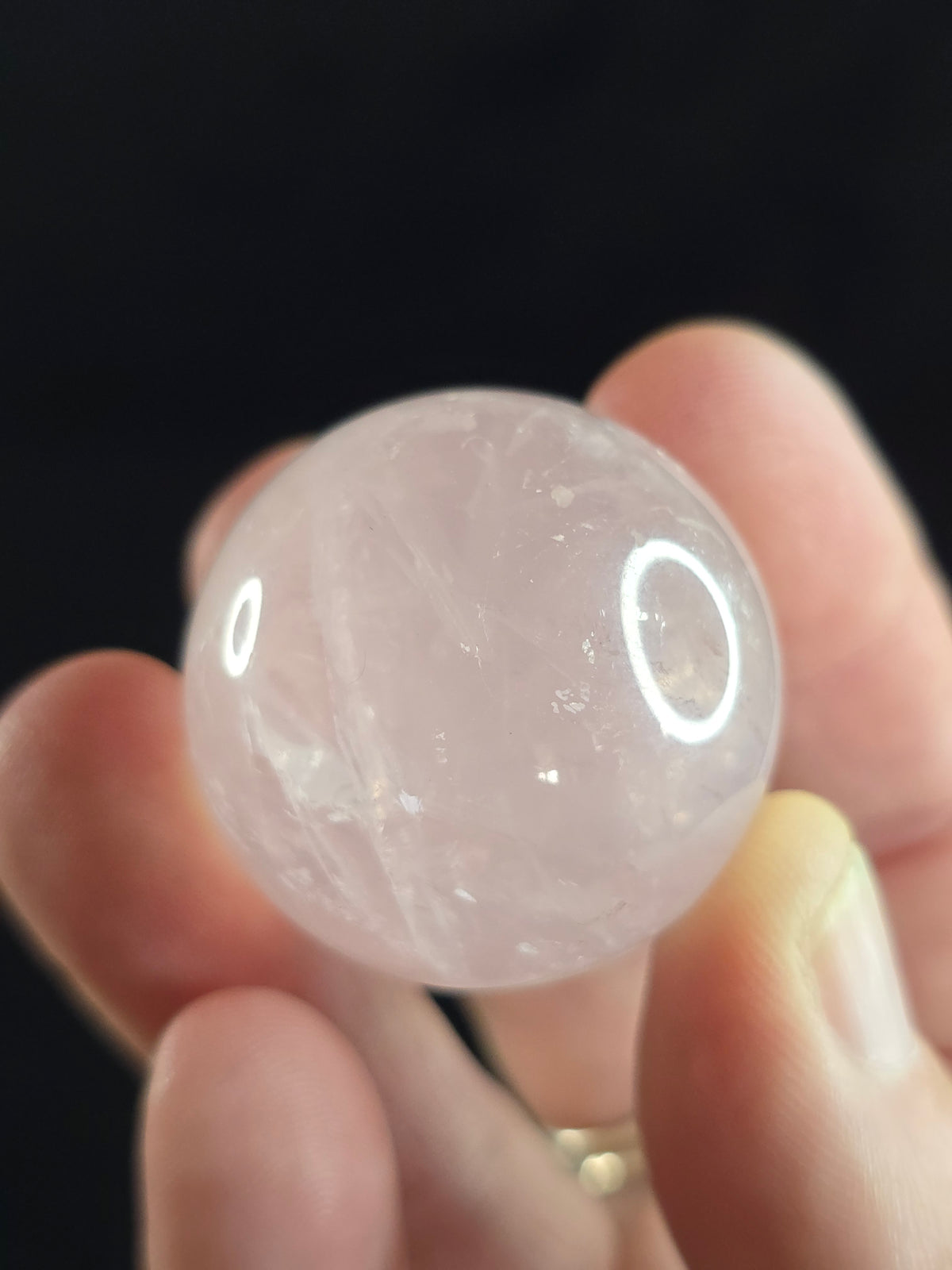 Rose quartz sphere