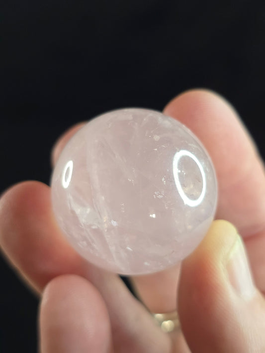 Rose quartz sphere