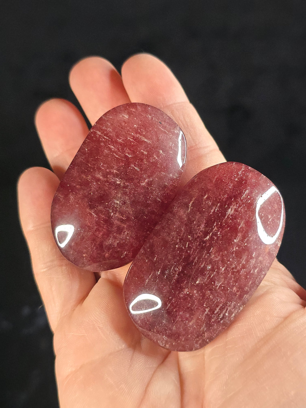 Strawberry Adventurine palm stone