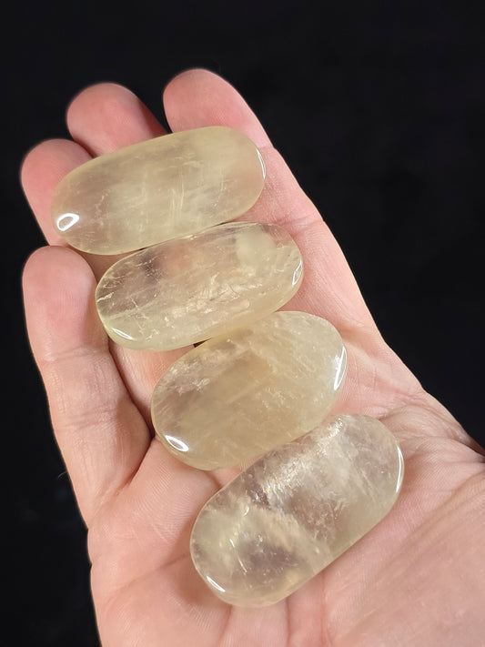 Moonstone palm stone