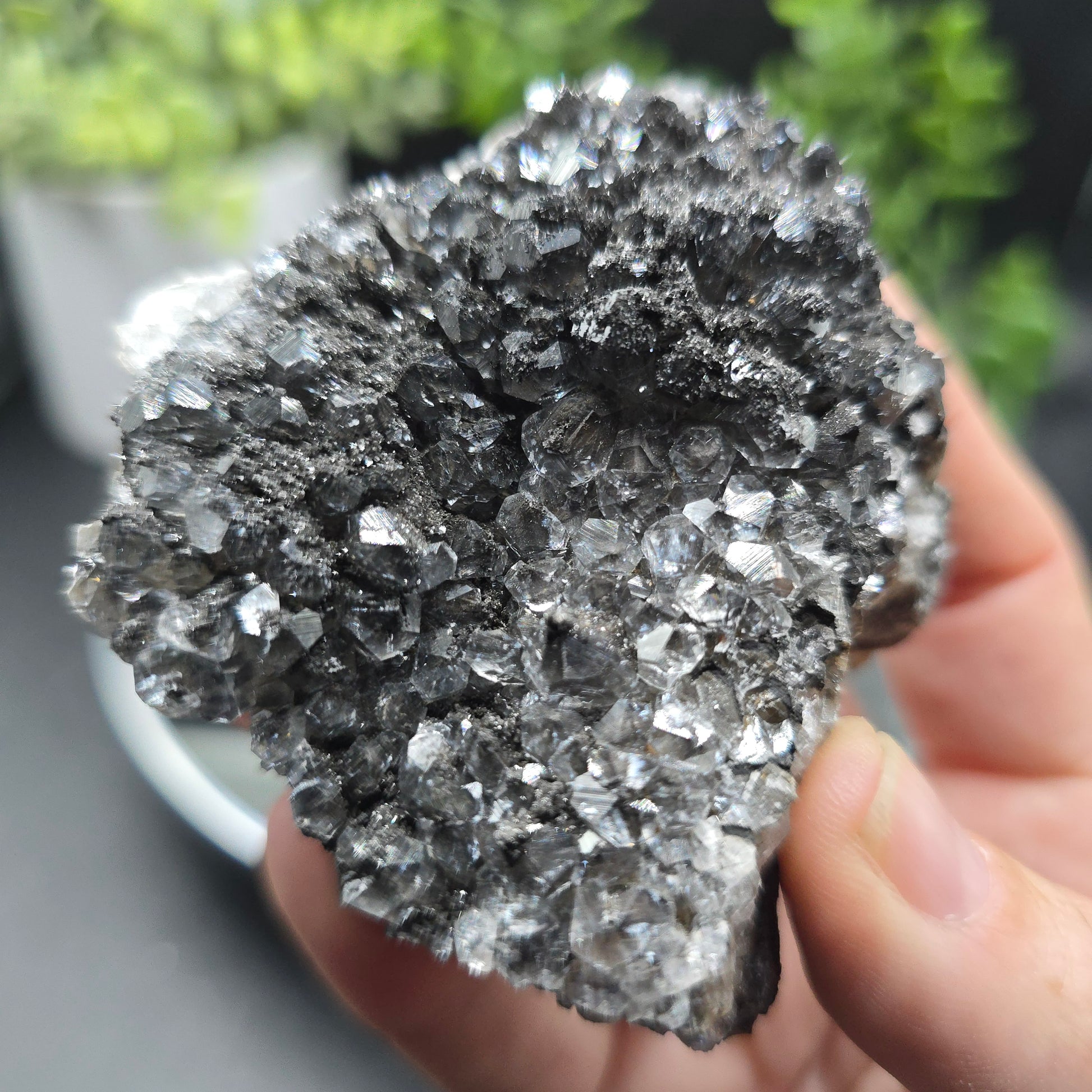 Calcite w hematite China 