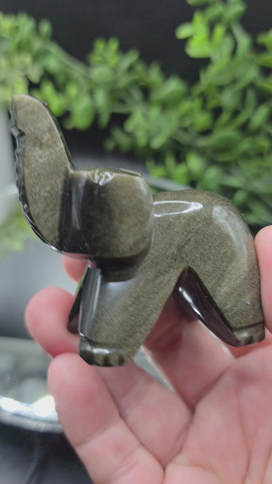 Obsidian elephant