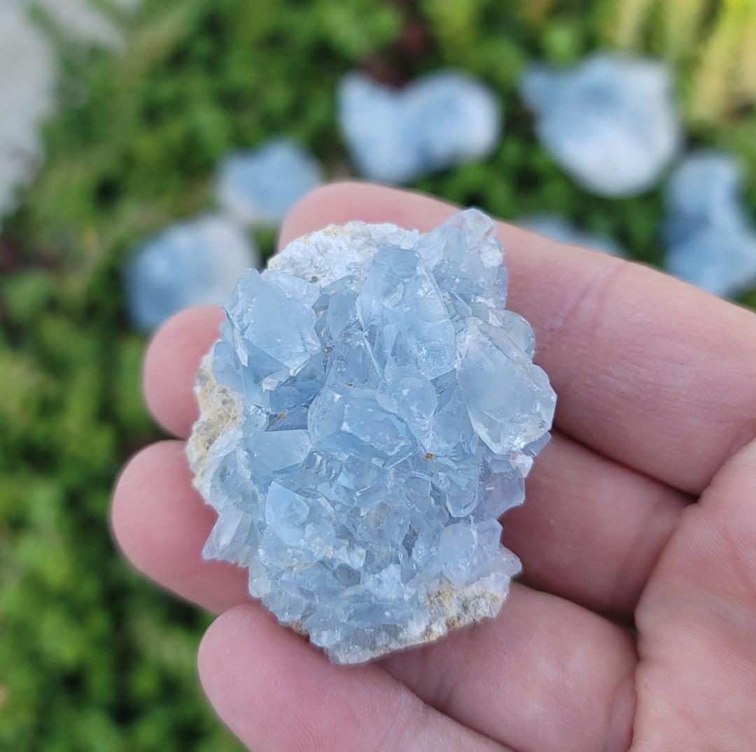 Celesite Crystal Cluster Small